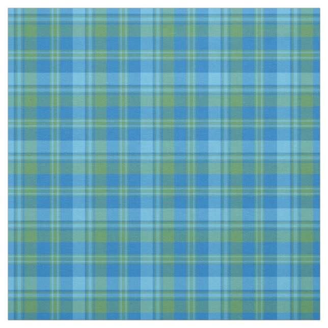 Blaue und grüne Winden-kariertes Muster-Gewebe Stoff (Muster)