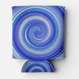 Blaue und hellblaue Spirale Dosenkühler