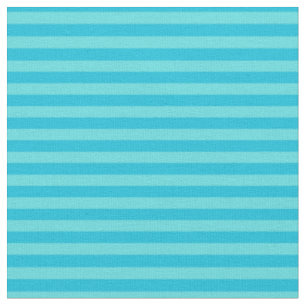 Blaue und helle türkisfarbene Streifen Stoff
