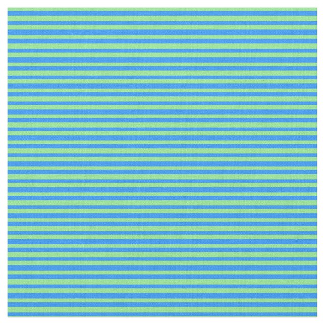 Blaue und hellgrüne Streifen Stoff (Nahaufnahme)
