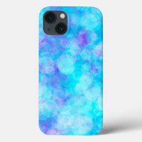 Blaue und Lila Bokeh-Blasen