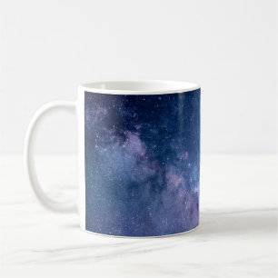 Blaue und lila Galaxie Kaffeetasse