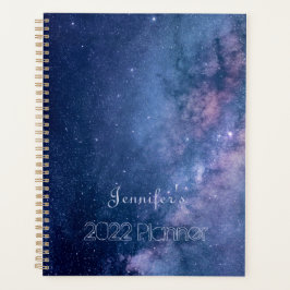 Blaue und Lila Galaxie Planer