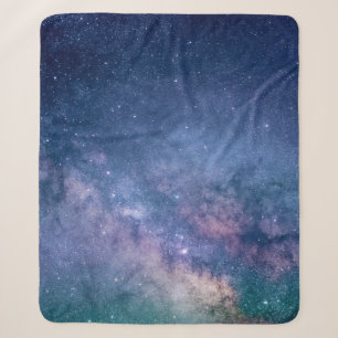 Blaue und lila Galaxie Sherpadecke