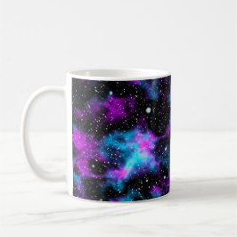 Blaue und Lila Galaxy Space Tasse