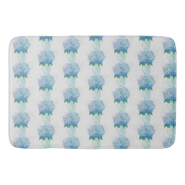 Blaue und Lila Hydrangea Badematte
