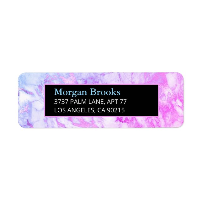 Blaue und Lila Marmor, Schwarz und Blau (Vorne)