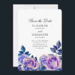 Blaue und lila Rose Hochzeit speichern das Datum Save The Date<br><div class="desc">Bitte kontaktieren Sie mich,  wenn Sie zusätzliche Artikel benötigen.</div>