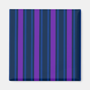 Blaue und lila Streifen Magnet
