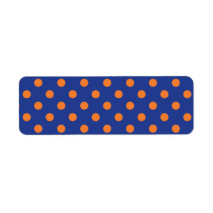 Blaue und orange Punkte