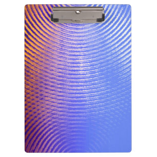 Blaue und orangefarbene Schallwellen Klemmbrett