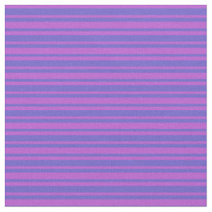 Blaue und orchid farbige Streifen Stoff