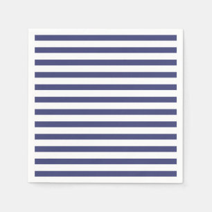 Blaue und reine weiße Streifen Serviette