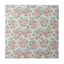 Blaue und rosa Coquette-Cherubim-Engelrose im Vint