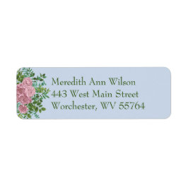 Blaue und rosa Hochzeitsheime Pastellblütenfrüchte