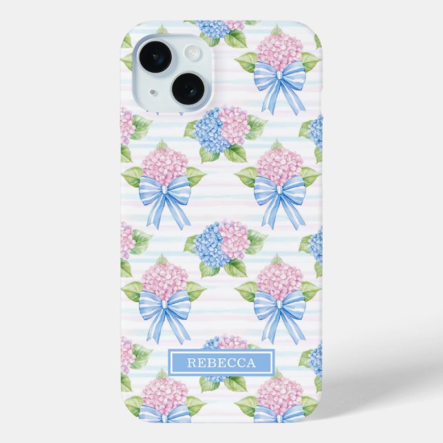 Blaue und rosa Hortensien  Case-Mate iPhone Hülle (Rückseite)