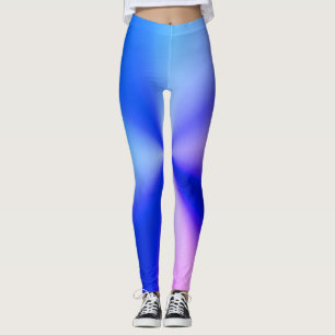 blaue und rosa Leggings