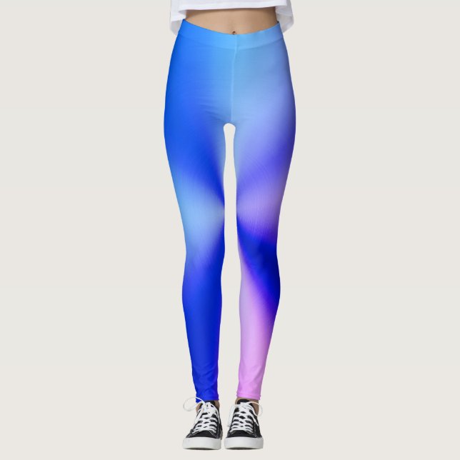 blaue und rosa Leggings (Vorderseite)