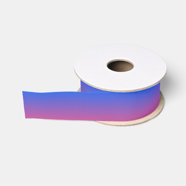 Blaue und rosa Ober Ripsband (Spule)