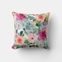Blaue und rosa Rosen