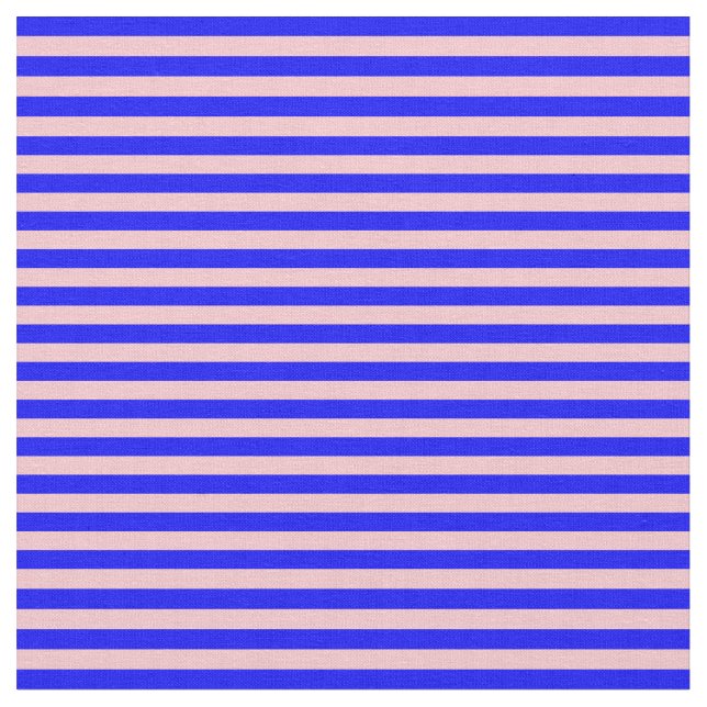 Blaue und rosa Streifen Stoff (Nahaufnahme)