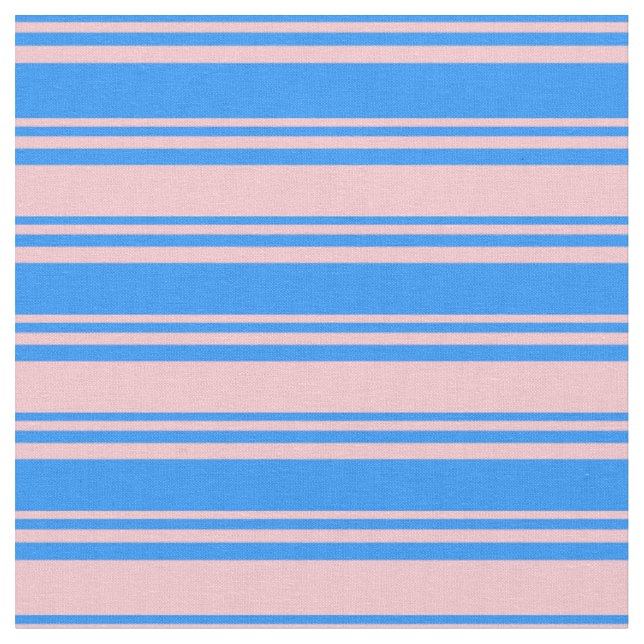 Blaue und rosa Streifen Stoff (Nahaufnahme)