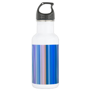 Blaue und rosa Streifen Trinkflasche