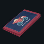 Blaue und rote Bau-LKW-Kinder Tri-fold Portemonnaie<br><div class="desc">Personifizieren Sie diesen coolen Entwurf mit einer Namens- oder kundenspezifischen Mitteilung.</div>
