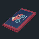 Blaue und rote Bau-LKW-Kinder Tri-fold Portemonnaie<br><div class="desc">Personifizieren Sie diesen coolen Entwurf mit einer Namens- oder kundenspezifischen Mitteilung.</div>