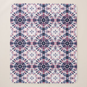 Blaue und rote Gefärbte Krawatte Sherpadecke