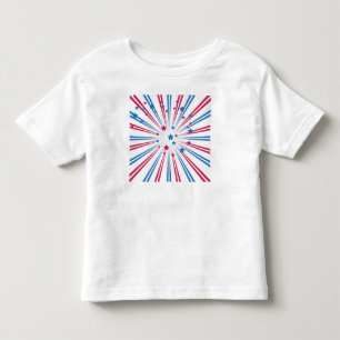 Blaue und rote Sterne. Kleinkind T-shirt
