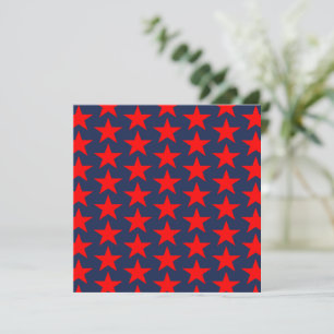 Blaue und rote Sterne-Muster