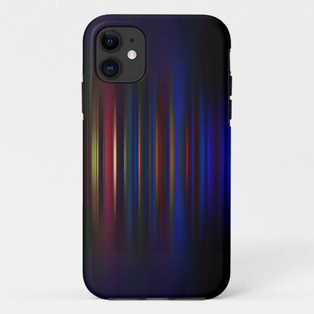 Blaue und rote Streifen Case-Mate iPhone Hülle (Rückseite)
