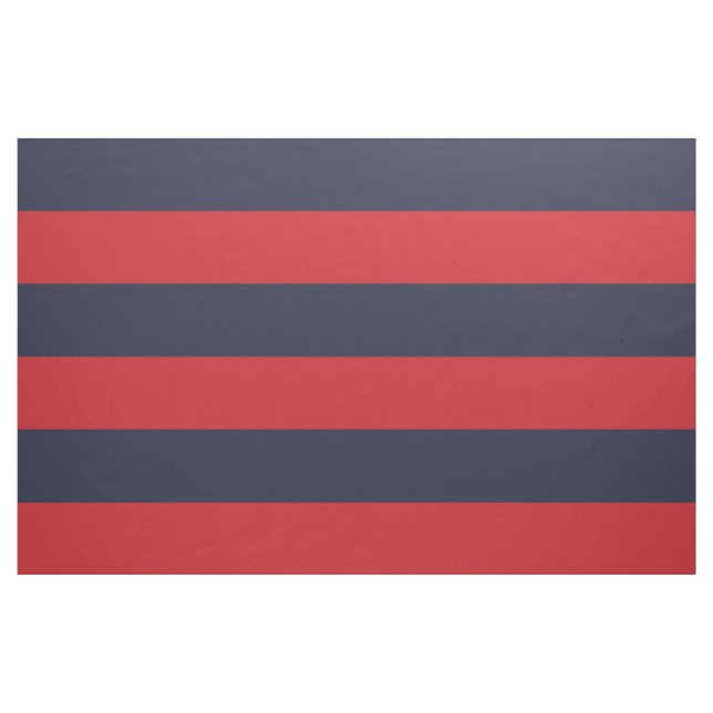Blaue und rote Streifen großen Maßstabs Stoff (Yard (91,4 cm))