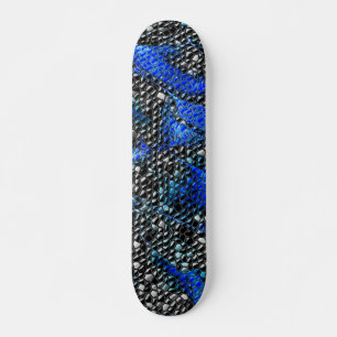 Blaue und schwarze Halbwertswaage Skateboard