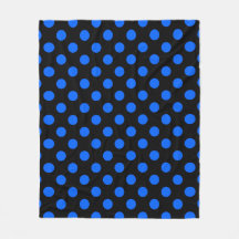 Blaue und schwarze Polka