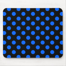 Blaue und schwarze Polka