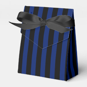 Blaue und schwarze Streifen Geschenkschachtel