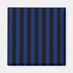 Blaue und schwarze Streifen Magnet