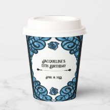 Blaue und schwarze vergitterte Rosenprinzessin Geb
