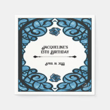 Blaue und schwarze vergitterte Rosenprinzessin zum