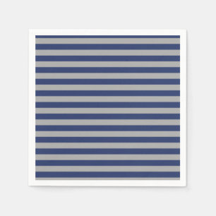 Blaue und Silberstreifen Serviette