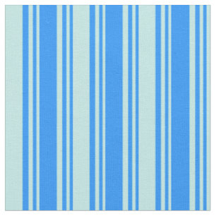 Blaue und türkisfarbene Linien Stoff