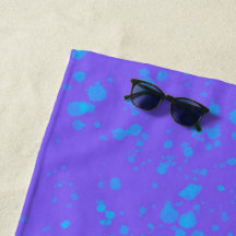 Blaue und violette Meeressprühnebel Minimalistisch