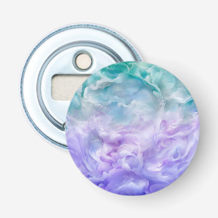 Blaue und violette Wolkenschleife Flaschenöffner