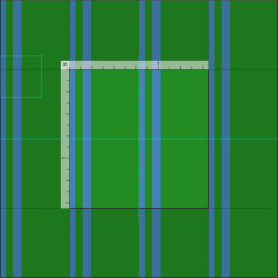 Blaue und waldgrüne Linien/Streifen Muster Stoff