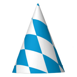 Blaue und weiße bayerische Diamant-Flaggen-Muster Partyhütchen