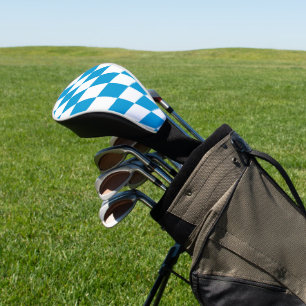 Blaue und weiße bayerische Flagge mit Diamantmuste Golf Headcover