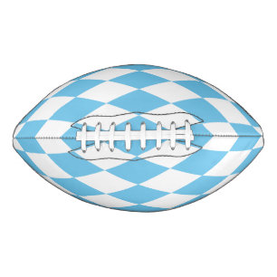 Blaue und weiße bayerische Raute-Flagge-Muster Football