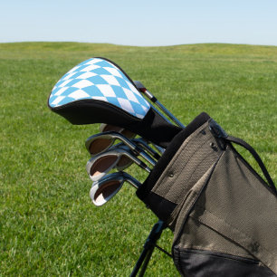 Blaue und weiße bayerische Raute-Flagge-Muster Golf Headcover
